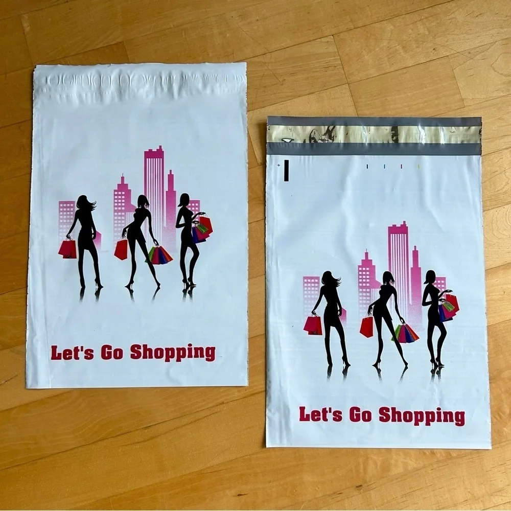 10 Count - Variety Bundle of 10x13 Polymailers (DAISIES + LET’S GO SHOPPING)